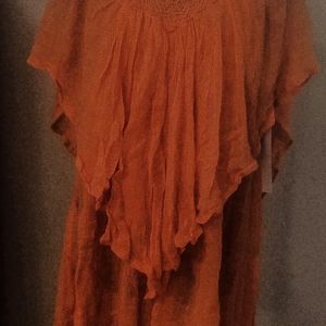 RIP CURL BURNT ORANGE COVER UP
